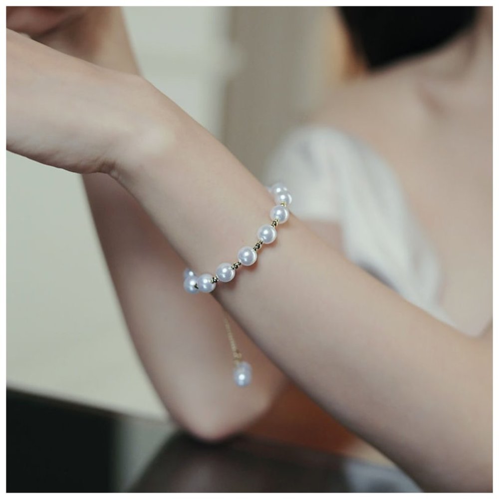 Elegant Artificial Pearl Charm Bracelets